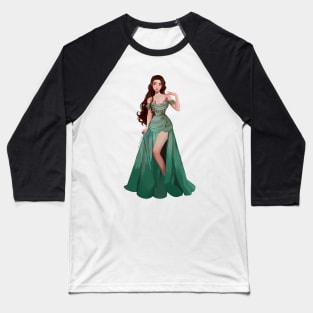 Green Ballgown Baseball T-Shirt